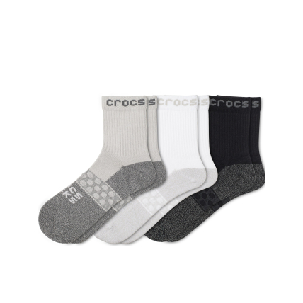 Crocs™ Adult Quarter Sol 3-Pack Socks Multi