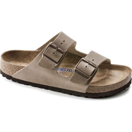 Birkenstock Arizona Soft Footbed Oiled Leather Narrow Tobacco Brown