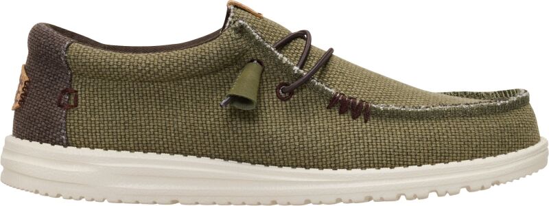 HEYDUDE Wally Braided Men Burnt Olive/Delicioso Brown