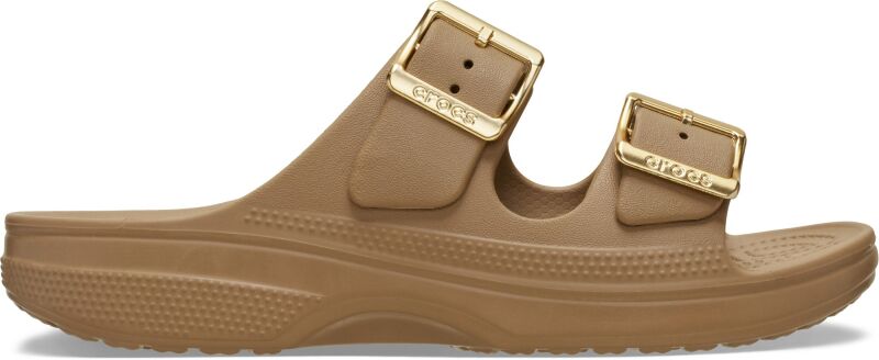 Crocs™ Saturday Metallic Buckle Sandal Women's Sepia