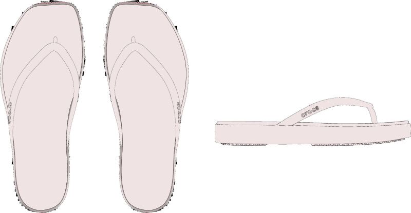 Crocs™ Miami Flatform Flip Women's Bubble Ice