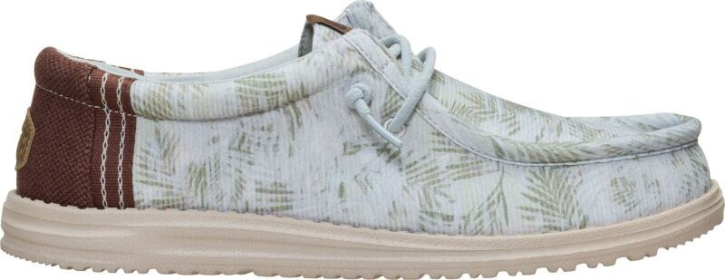 HEYDUDE Wally Washed Palm Men's Harbor Green/Multi