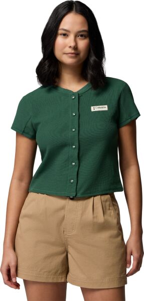 Columbia Acker Rock Knit Short Sleeve Women's Rain Forest